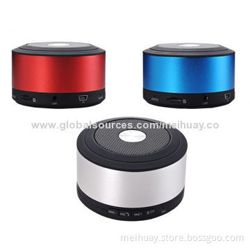 Stereo Mini Speakers With Bluetooth Version 3.0, Metal Material
